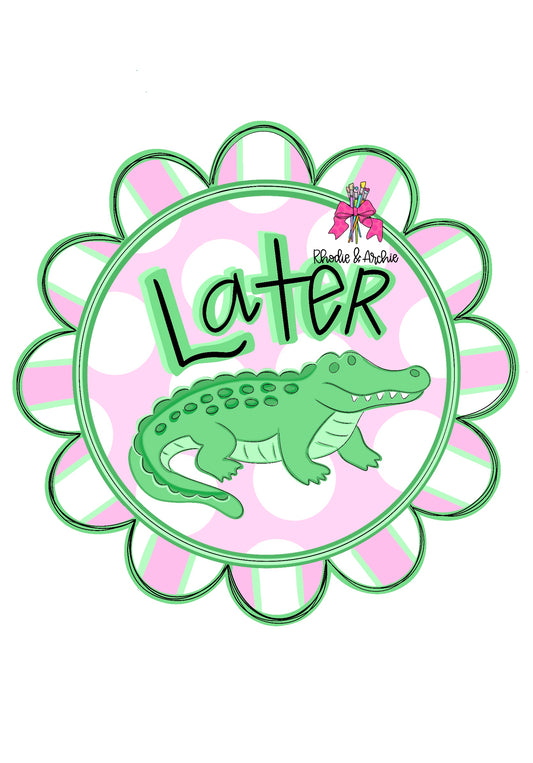 3D Later Gator Scallop Round (RA174-3D)