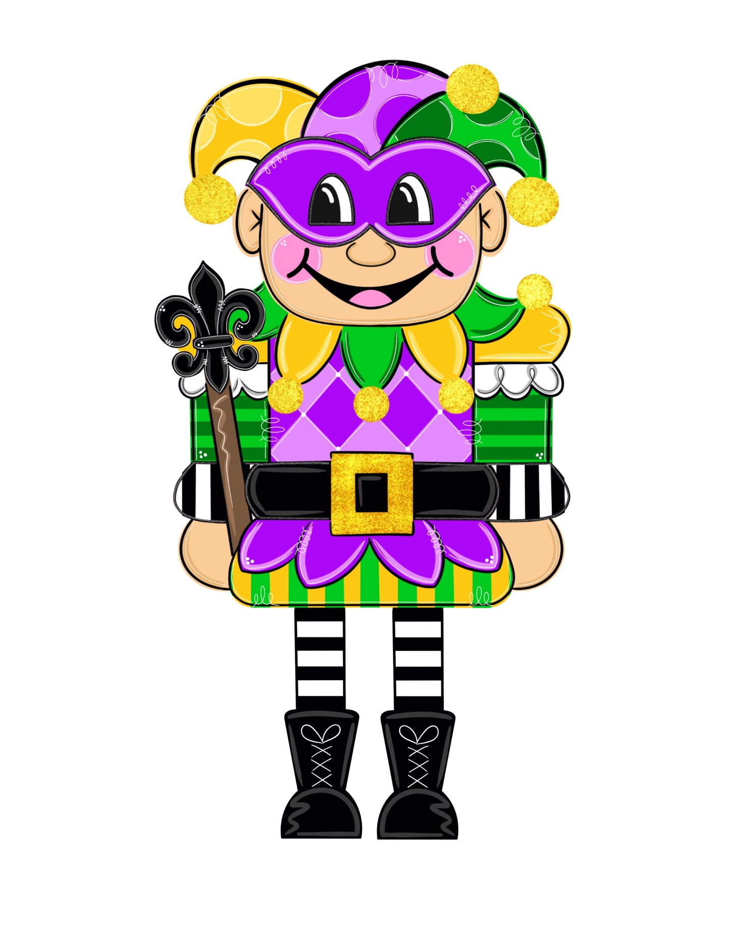 Mardi Gras Nutcracker (RL157)