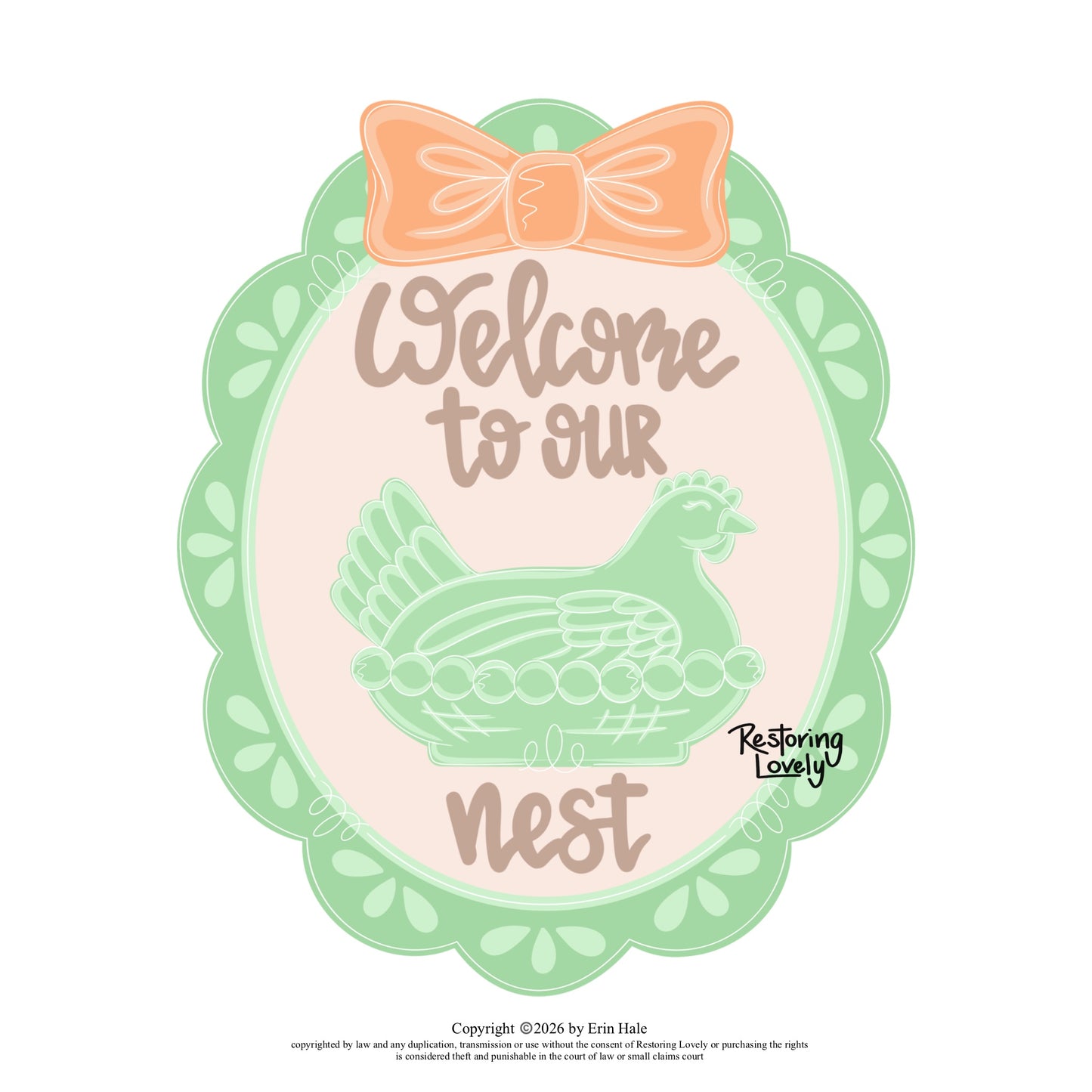 Welcome To Our Nest (RL196-3D)