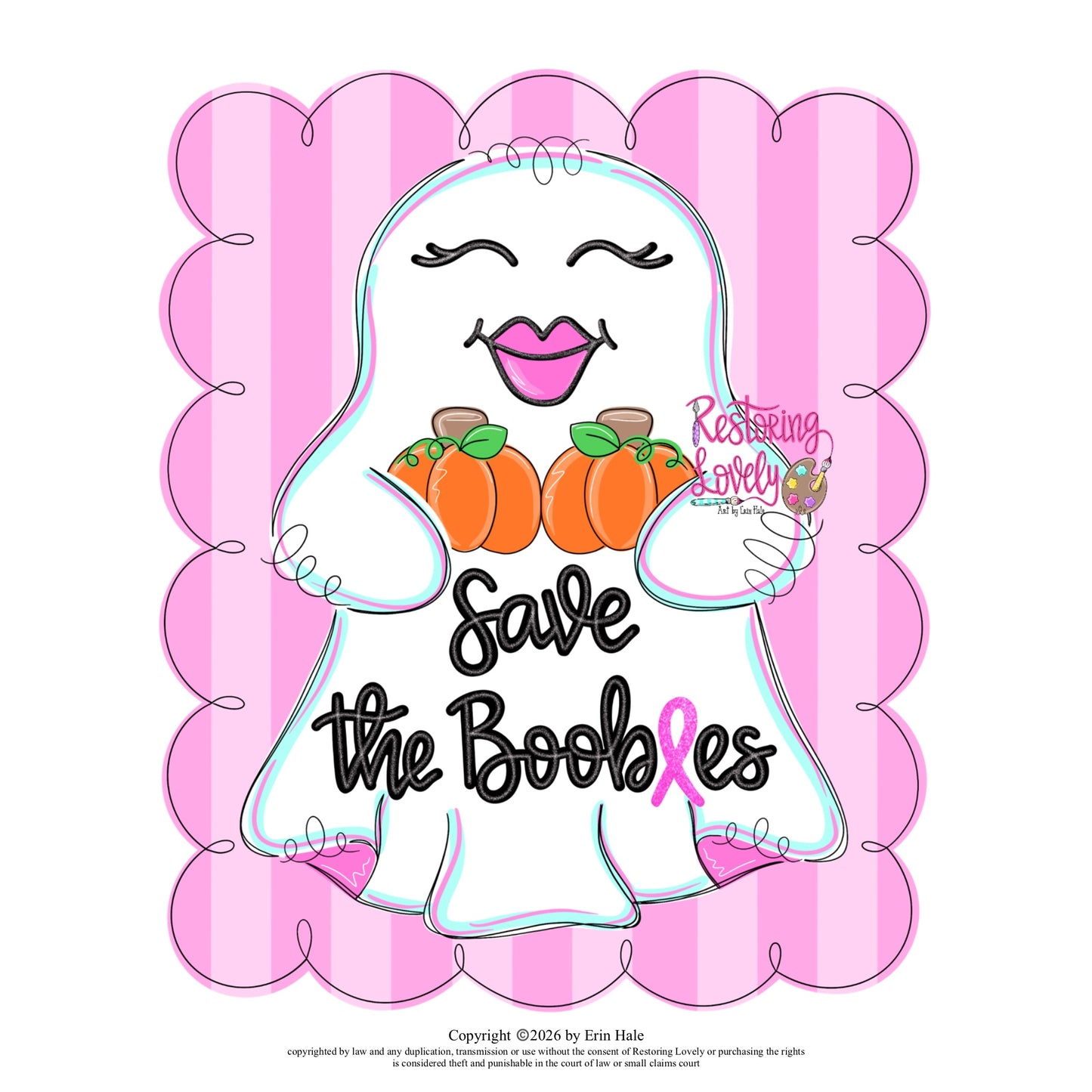 Save The Boobies Ghost Scallop (RL224)