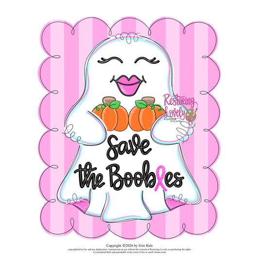 Save The Boobies Ghost Scallop (RL224)
