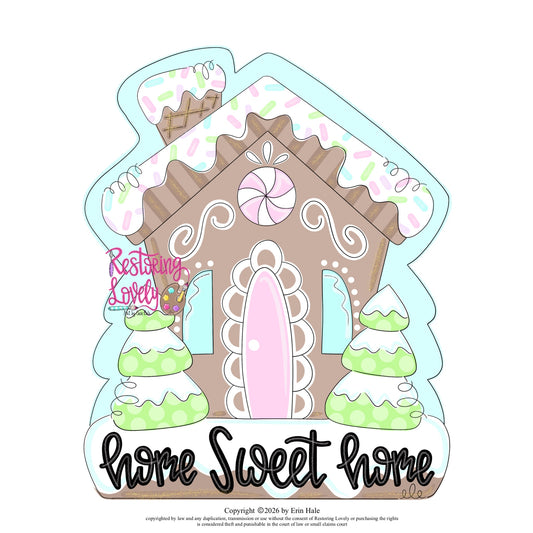 Home Sweet Home Gingerbread House (RL229)