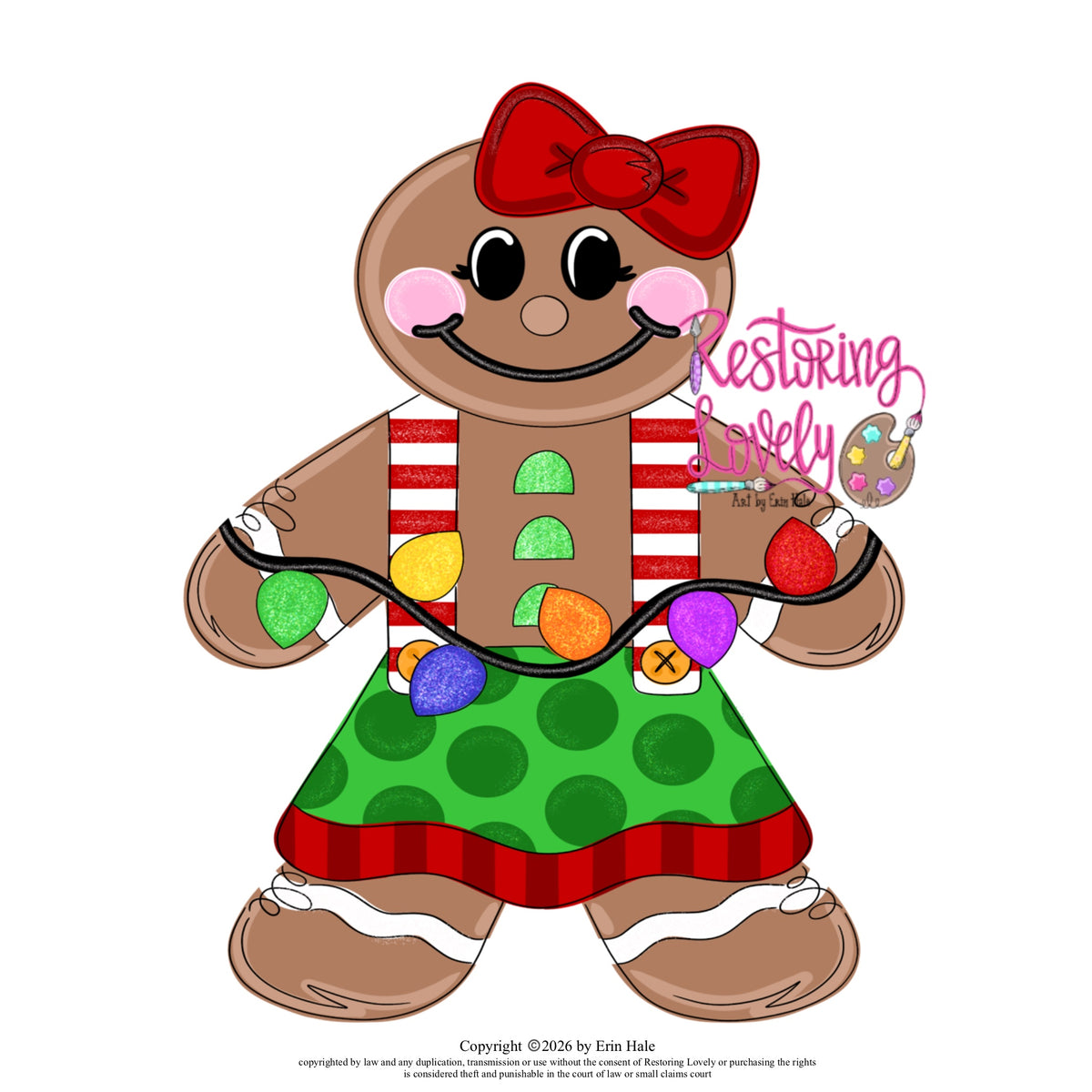 Gingerbread Girl Ornament (RL240-O)