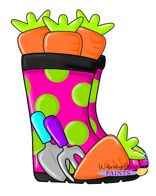 Rain Boots With Carrots (WP076)