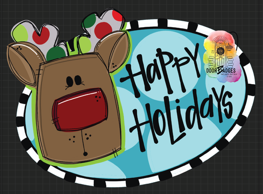 Happy Holidays Reindeer (DB009O)