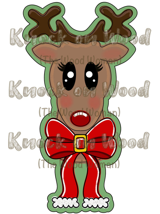 Reindeer With Bow (KW018O)