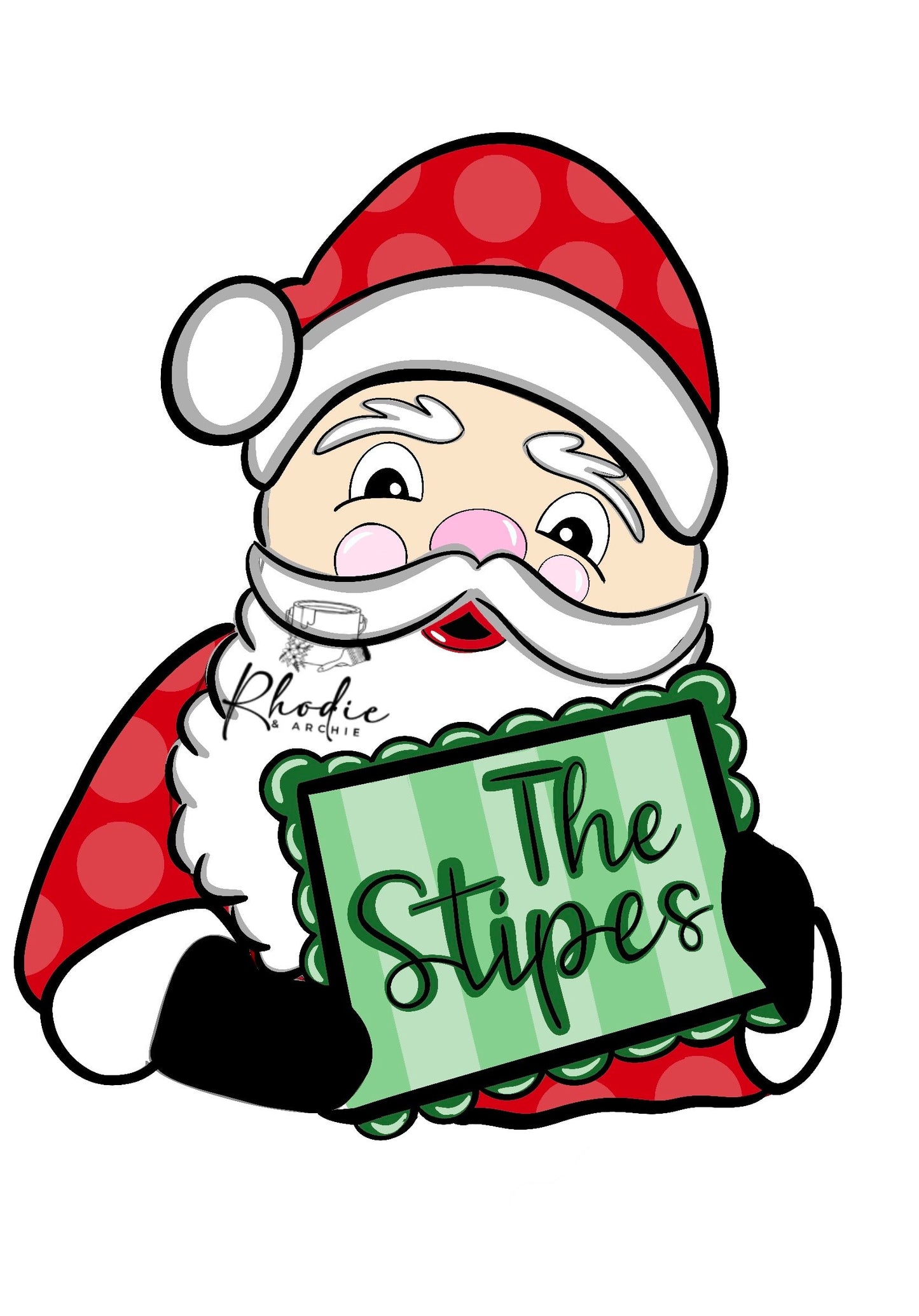 Santa Holding Sign (RA113O)