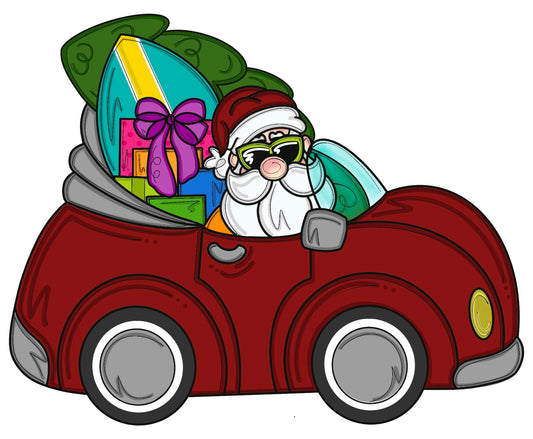 Cruisin Santa - Laser Ready SVG