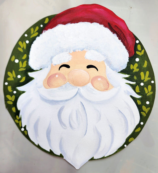 Santa Round Ornament (DD053-O)