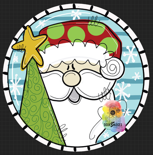 Santa Tree Round (DB008O)