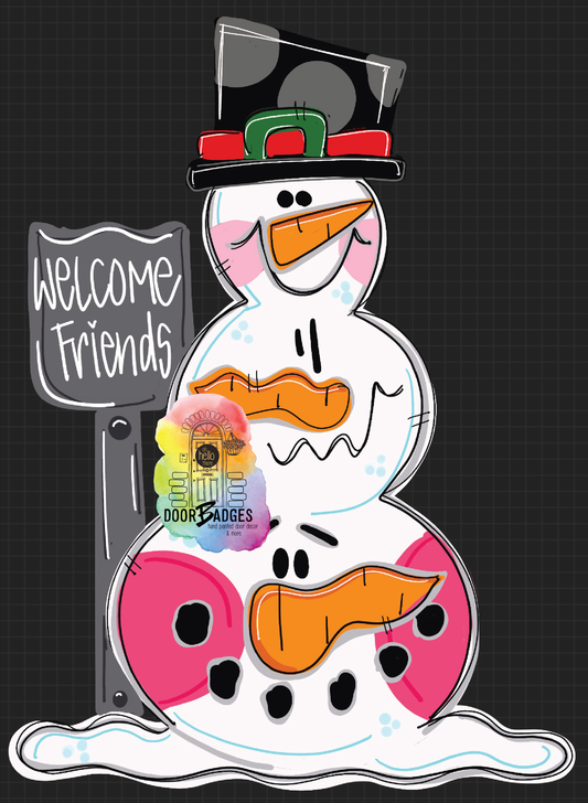 Welcome Friends Snowman (DB017O)