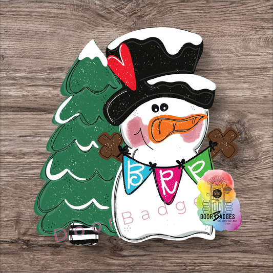 Snowman & Tree (DB011O)