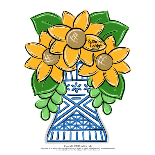 Sunflower Vase (RL202)