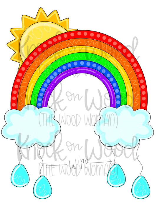 Rainbow With Rain Drops (KW067)