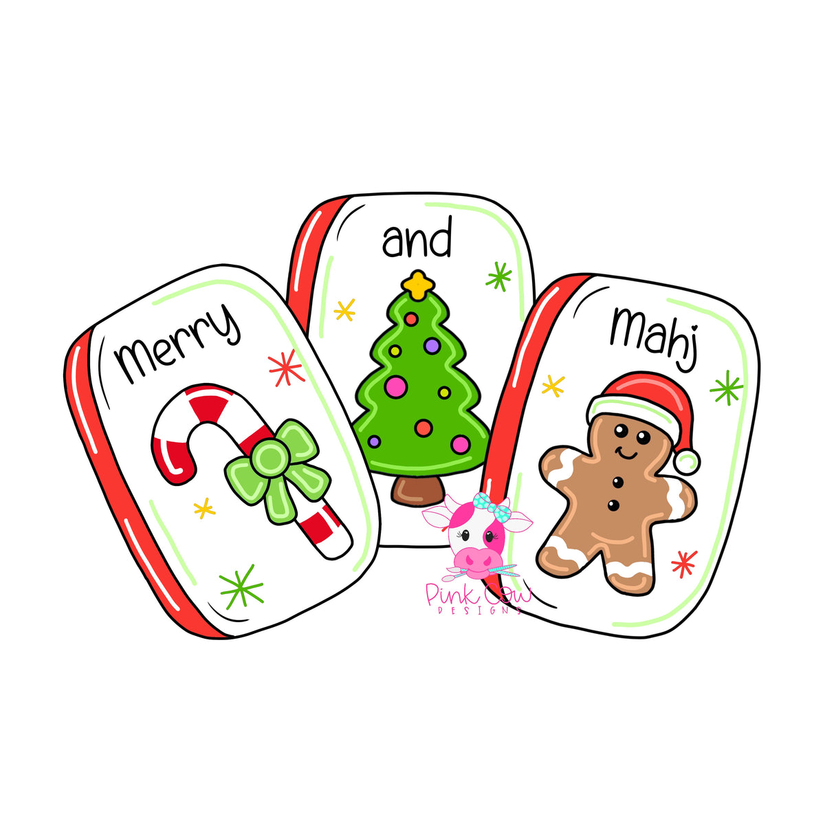 Merry & Mahj Ornament (PC255-O)