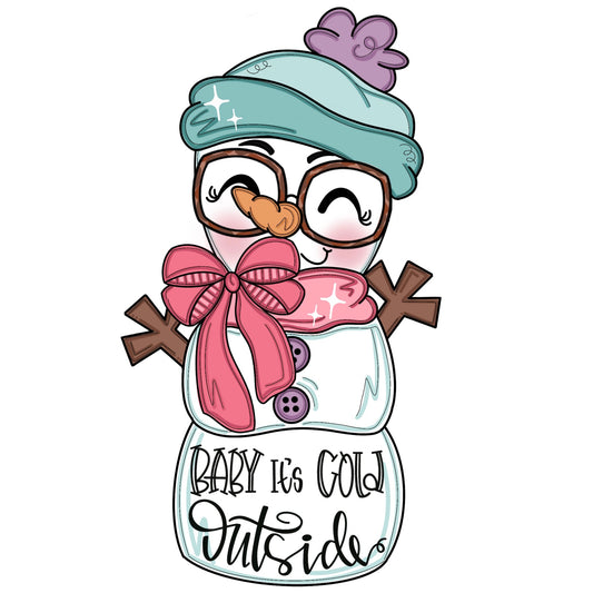 Baby It's Cold Snowman Ornament (MJ006-O)