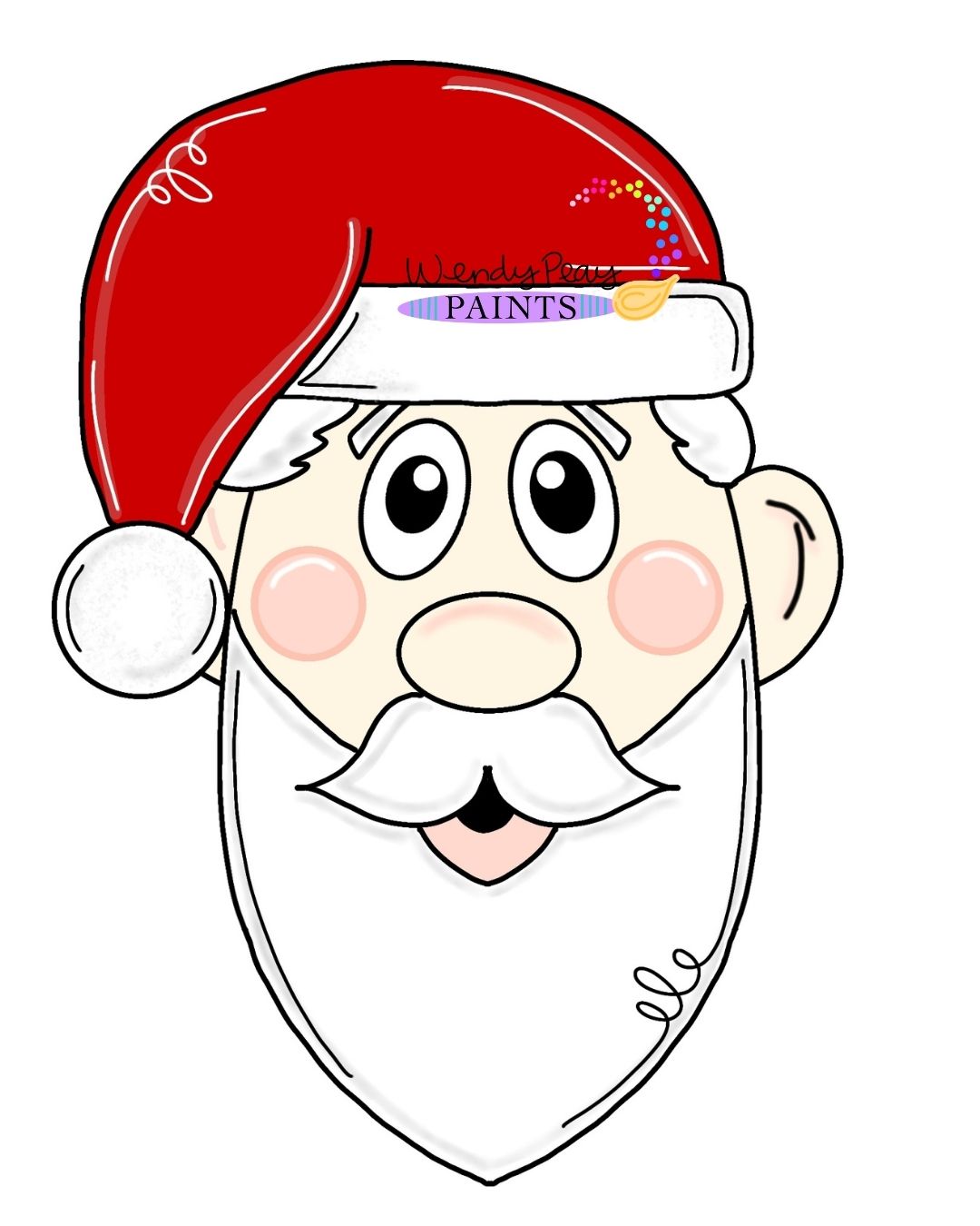 Santa Ornament (WP018-O)