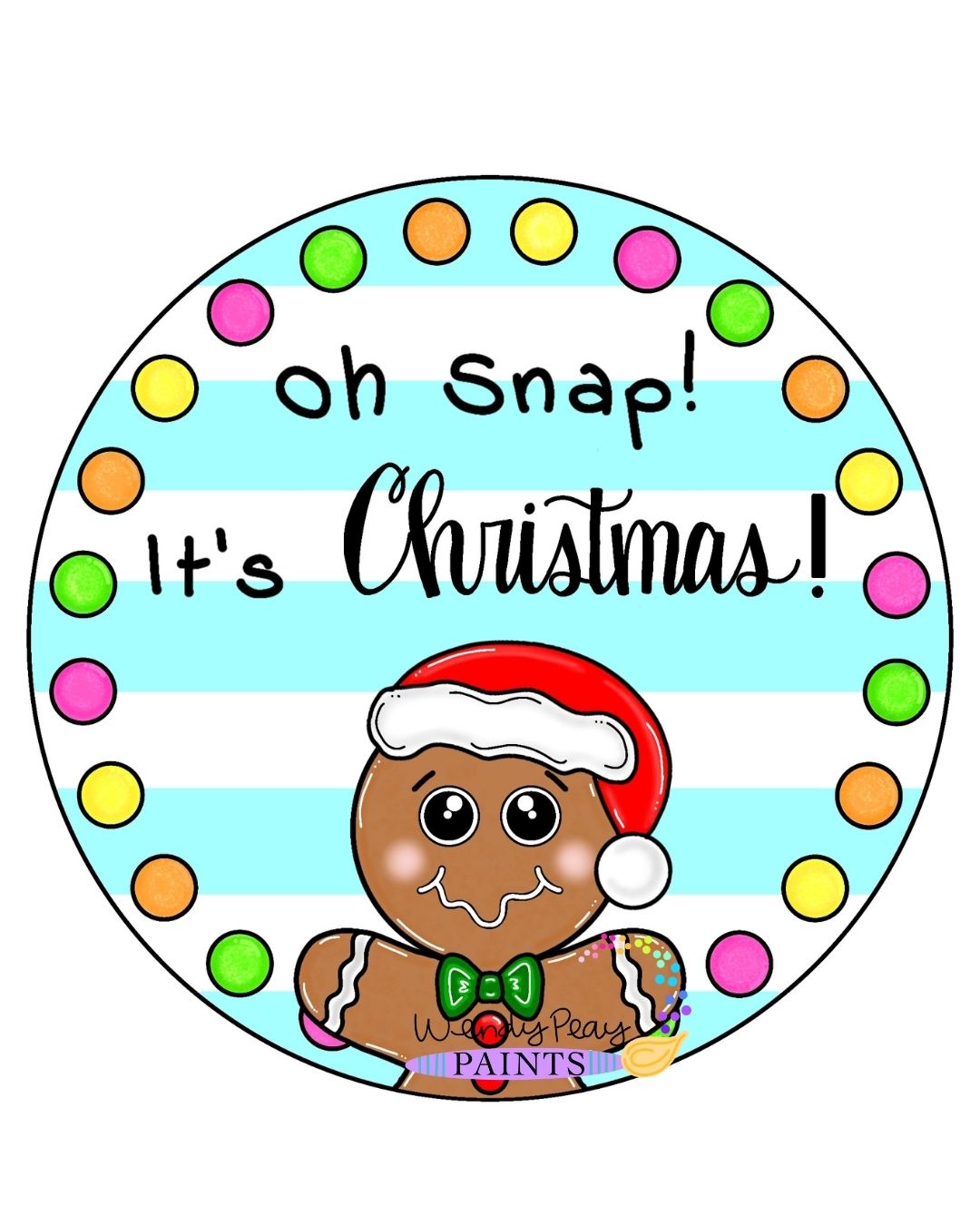 Oh Snap It's Christmas Ornament (WP036-O)