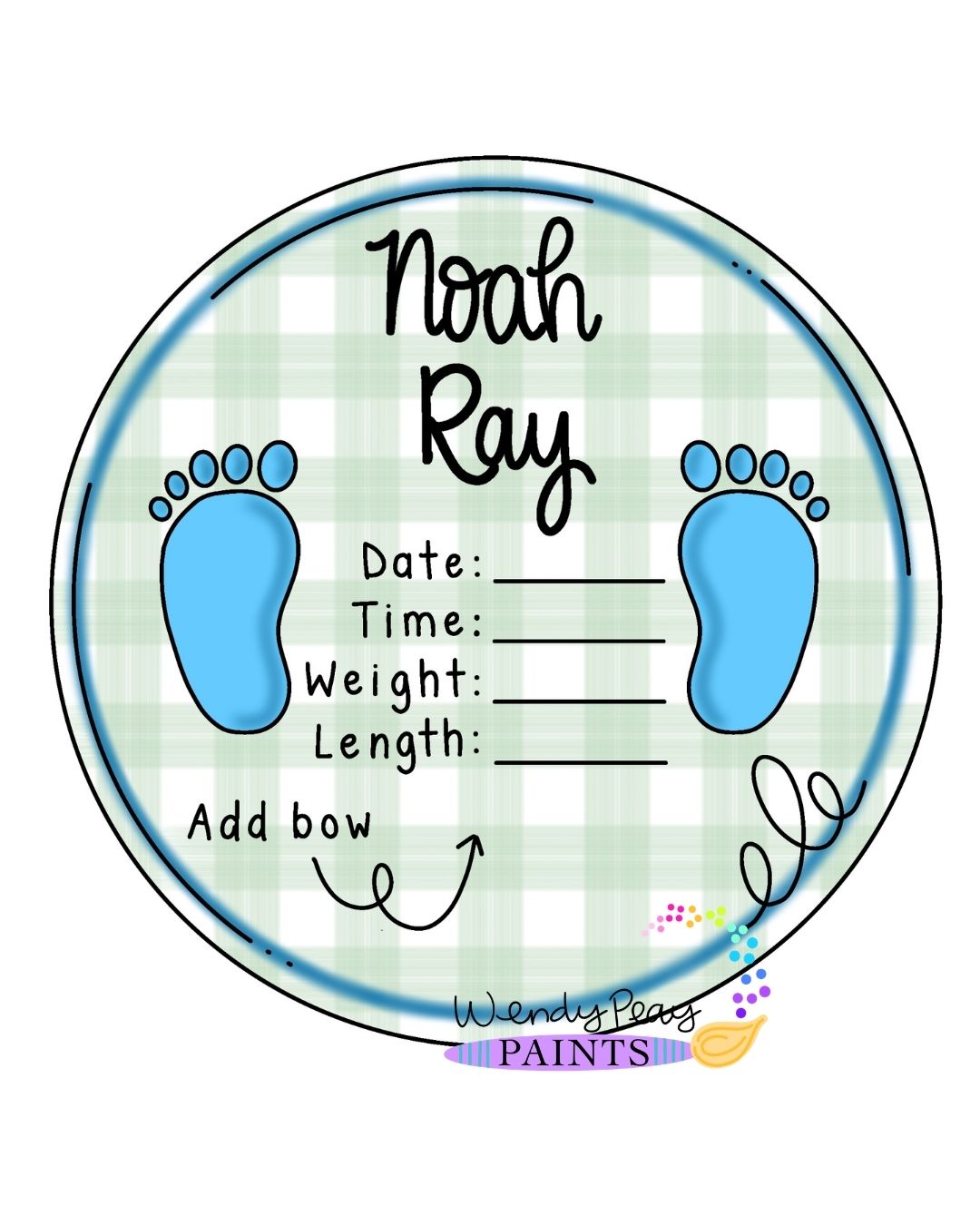 Birth Announcement Round (WP099)