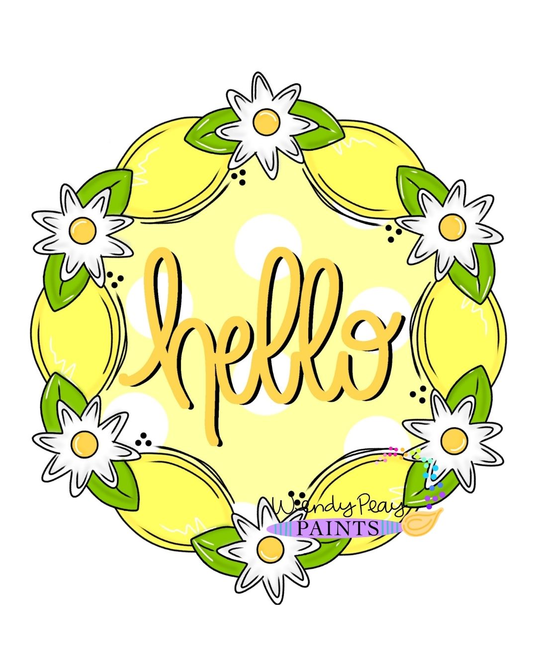Hello Lemon Wreath (WP124)