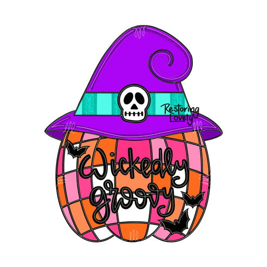 3D Wickedly Groovy Pumpkin (RL0563D)