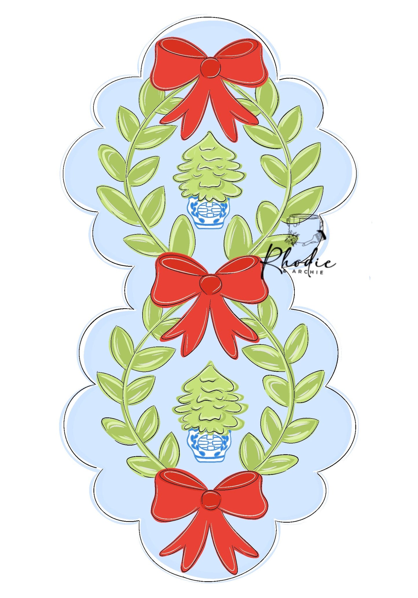 Scalloped Double Tree (RA088O)