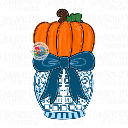 Pumpkin Chino Vase (GM040)