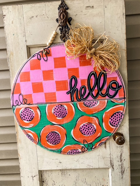 Floral Hello Round (DO-009)