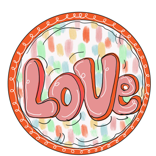 Doable Designs Love Round Plywood Cutout | DIY Craft Project