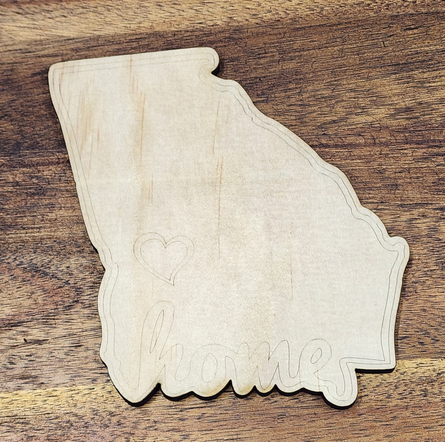 Georgia - Home | 1/4" Thick Baltic Birch Craft Blank