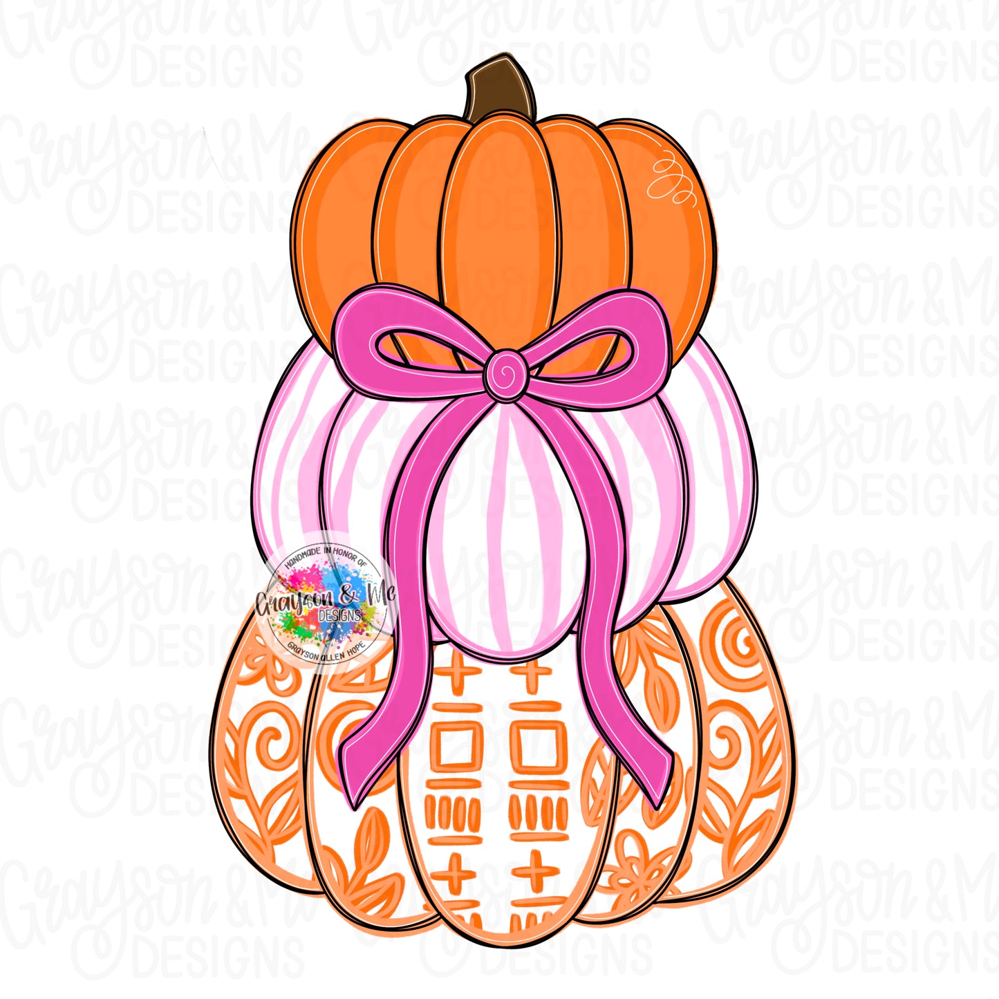 Stacked Pumpkin Chino Vase (GM044)