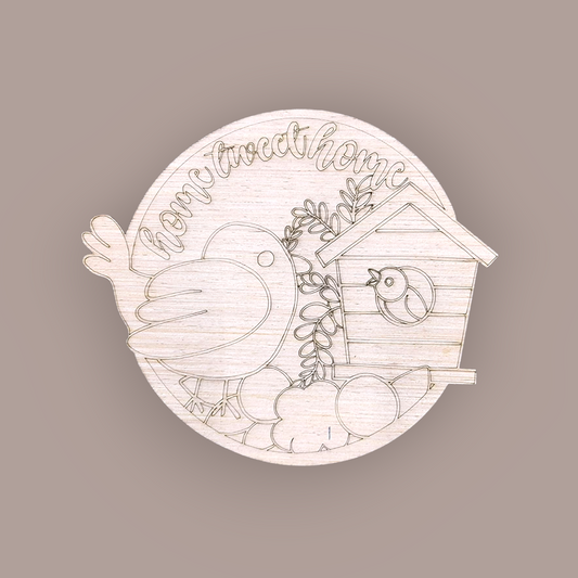 Home Tweet Home Door Hanger | Spring Bird Wood Craft