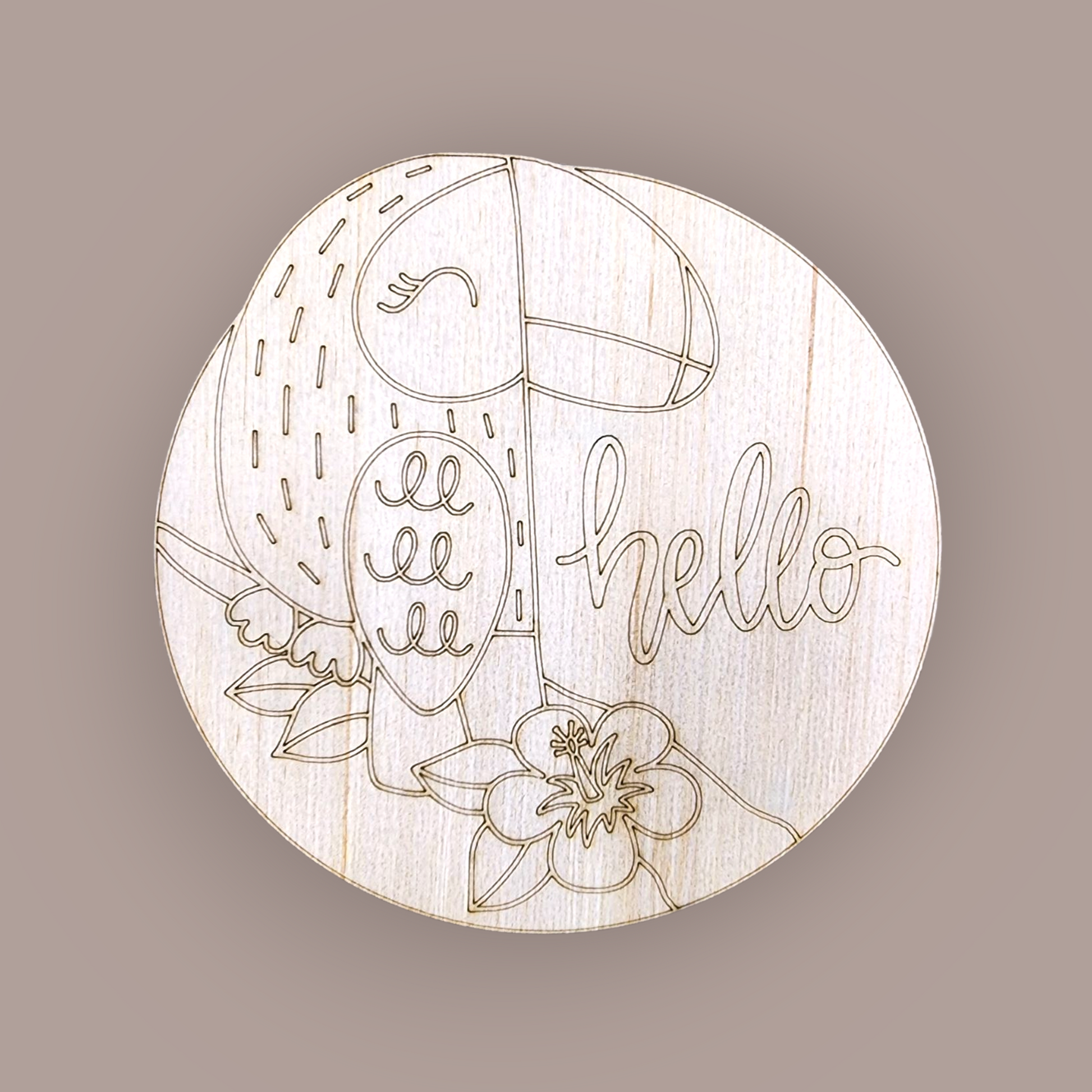 Toucan Hello Door Hanger | Tropical Wood Sign DIY