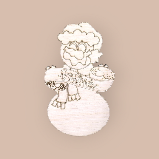 Snowman "Outside"  (MJ013O)