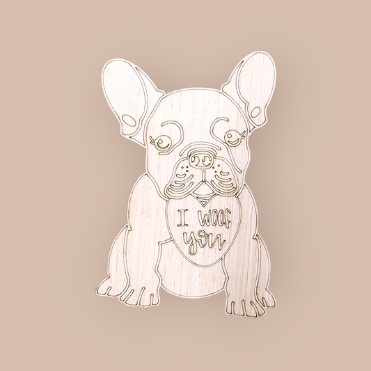 Valentine I Woof You Frenchie (MJ031)