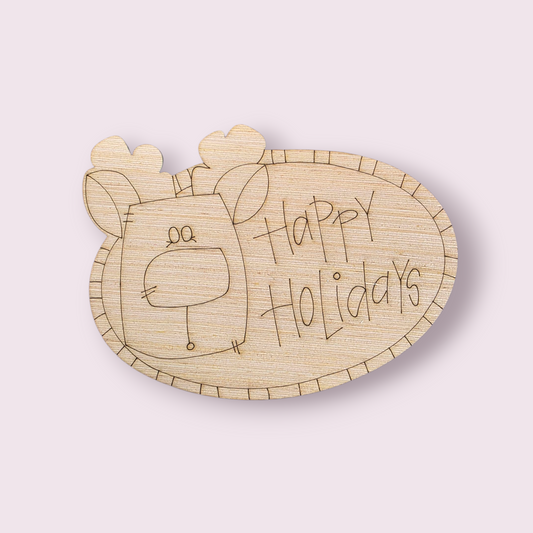 Happy Holidays Reindeer (DB009O)