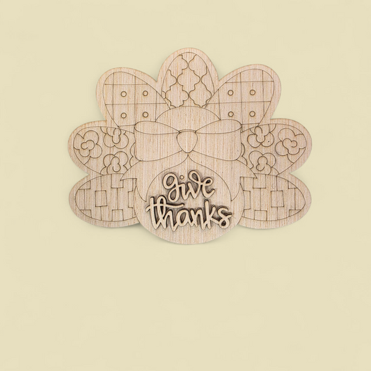 3D Chino Give Thanks Turkey (RL019)