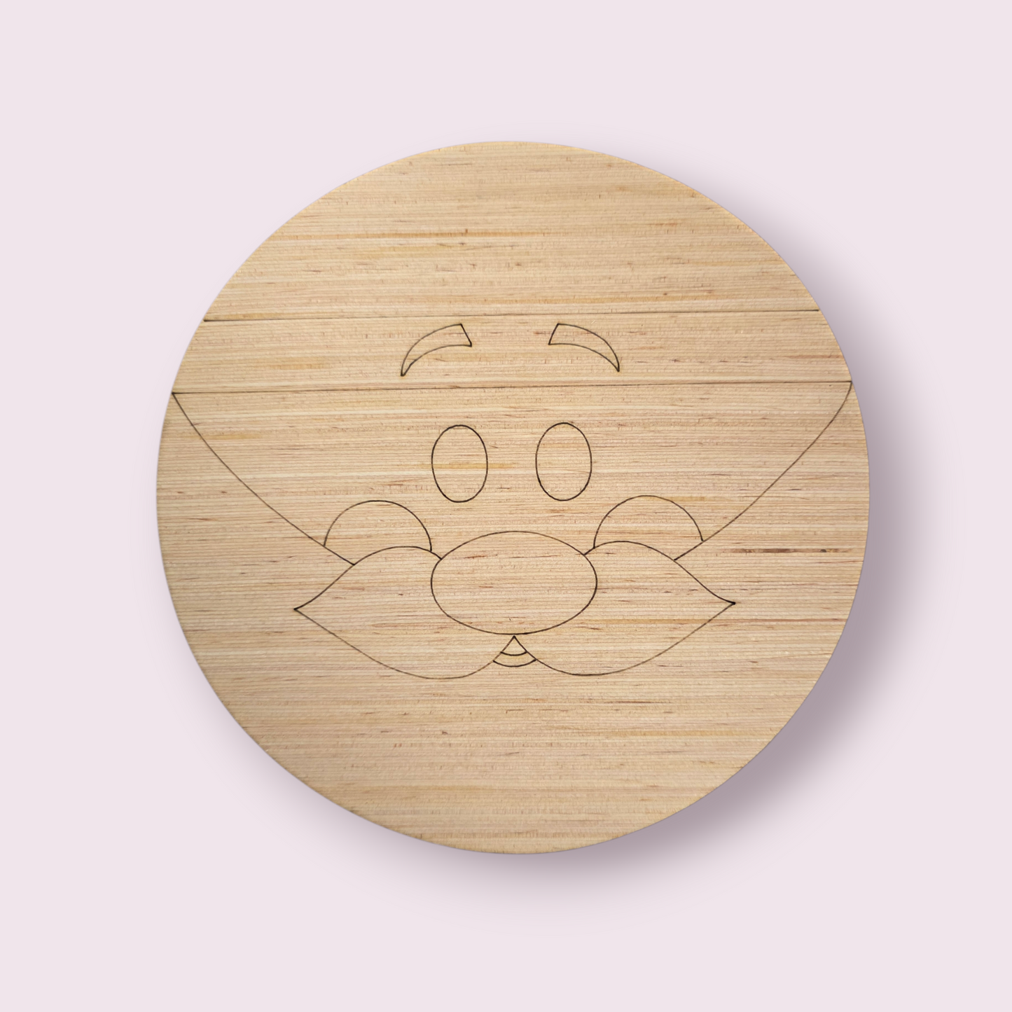 Santa Round Ornament (WP042-O)