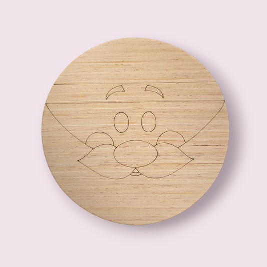 Santa Round Ornament (WP042-O)