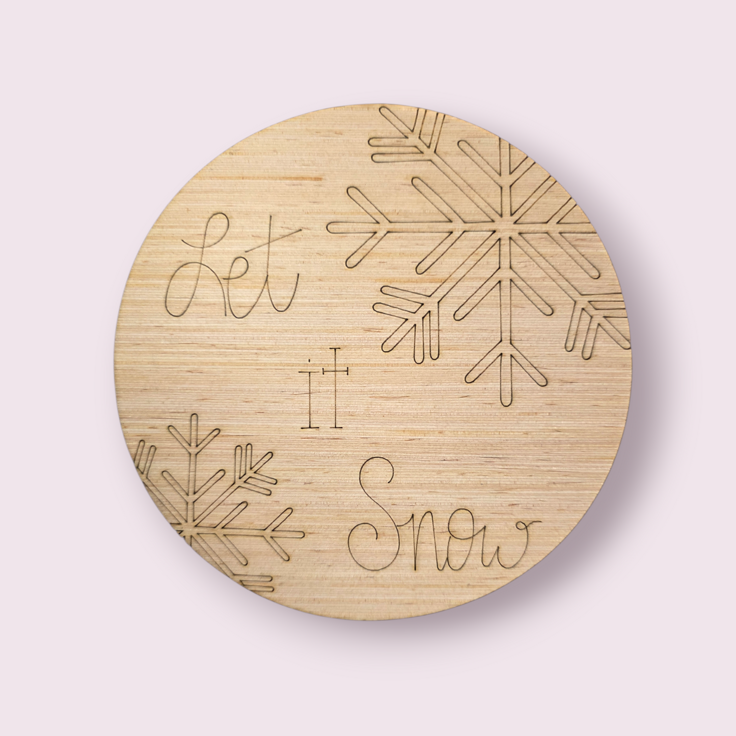 Let It Snow Round Ornament (WP044-O)