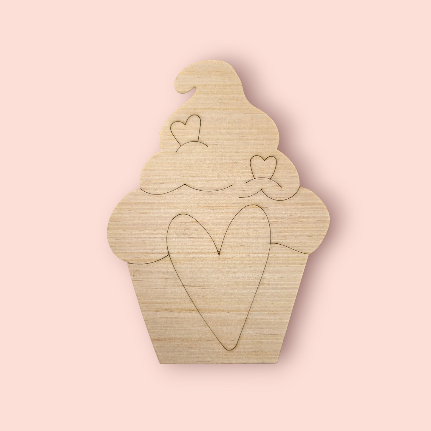 Heart Cupcake  (DB021)