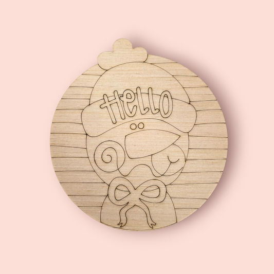 Hello Snowman Round (DB019)