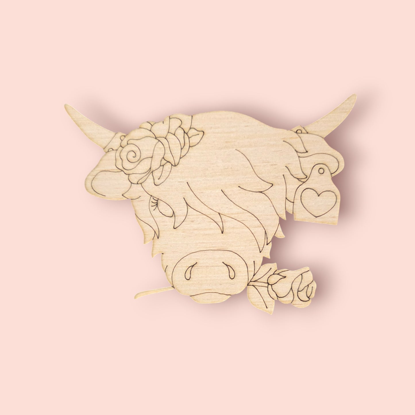 Valentine Highland Cow (PC145)