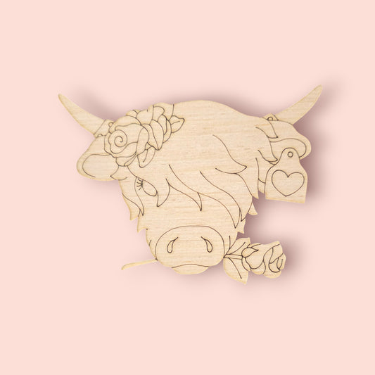 Valentine Highland Cow (PC145)