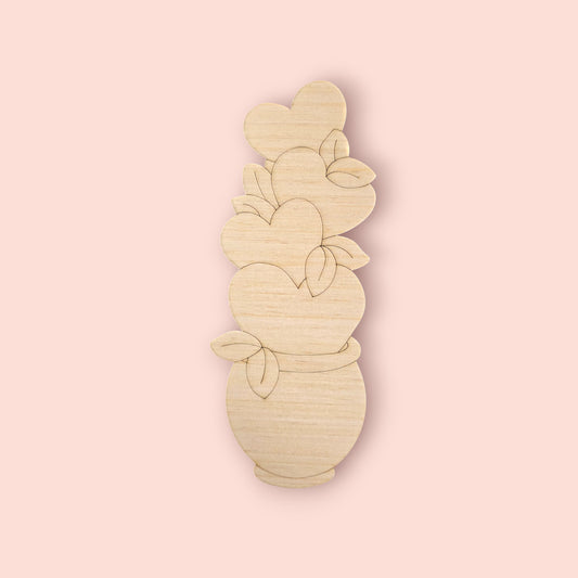 Stacked Heart Vase (PC153)