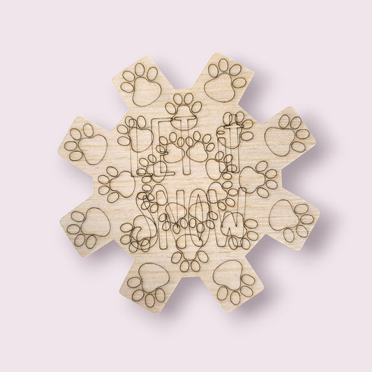 Let It Snow Paw Prints (KW133)