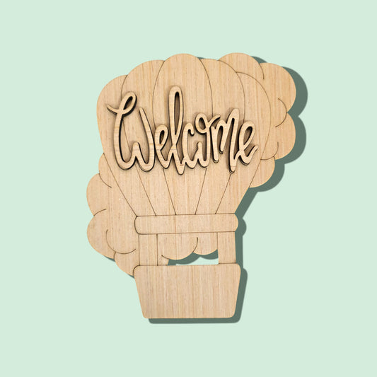 3D Welcome Hot Air Balloon (RL079-3D)