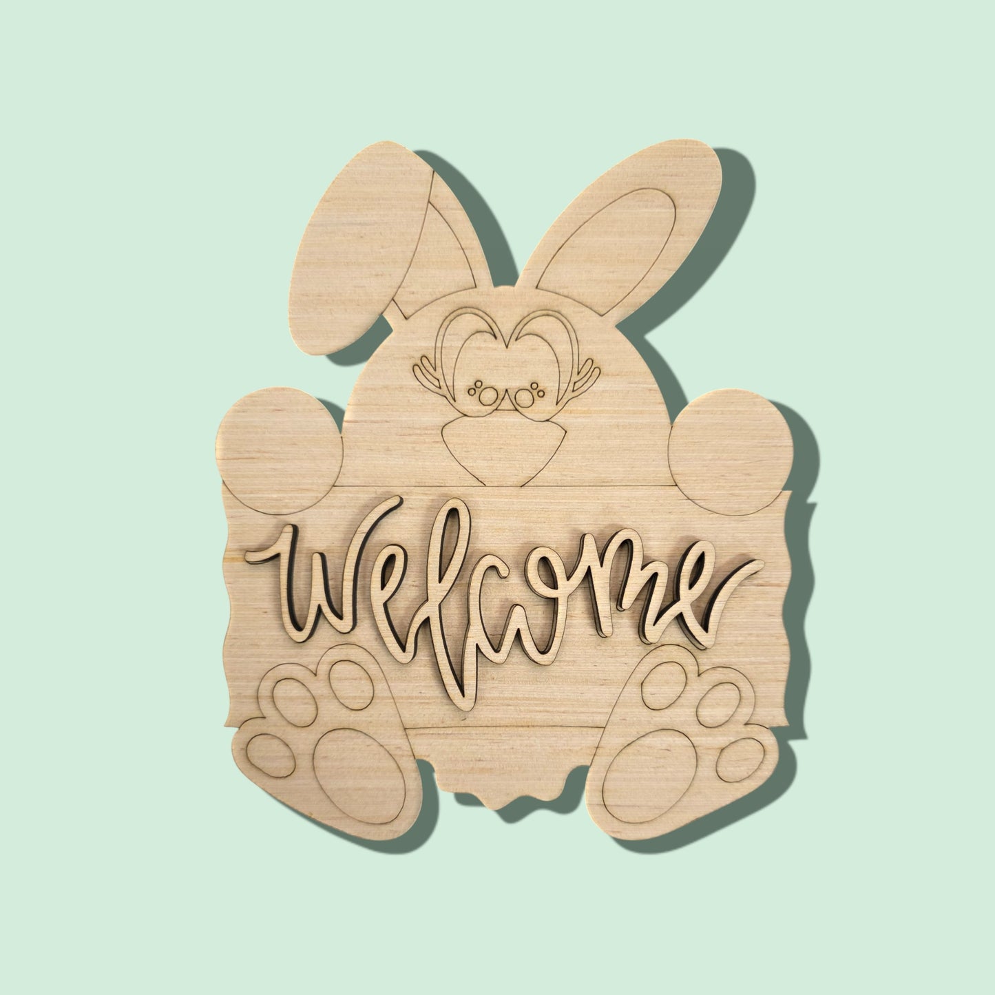 3D Welcome Bunny (RL086-3D)