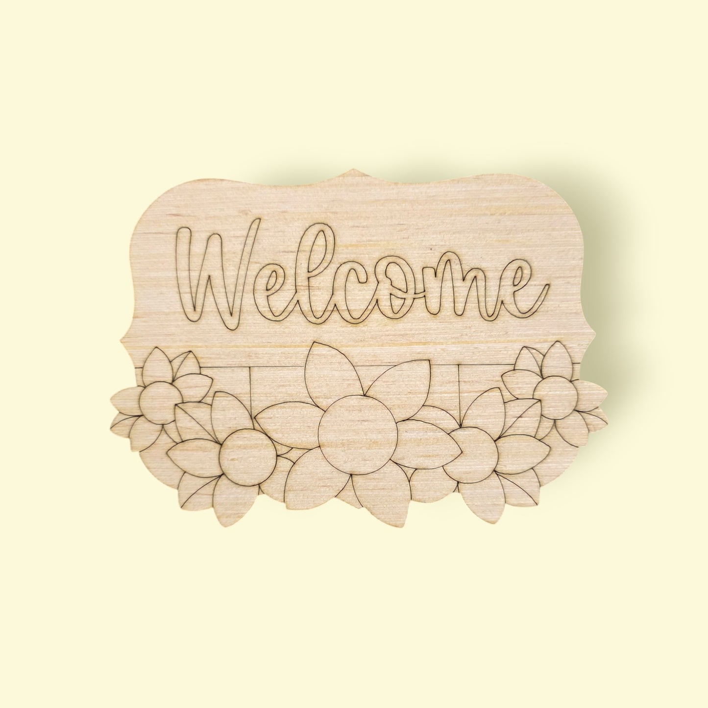Sunflower Welcome Plaque (PC118)