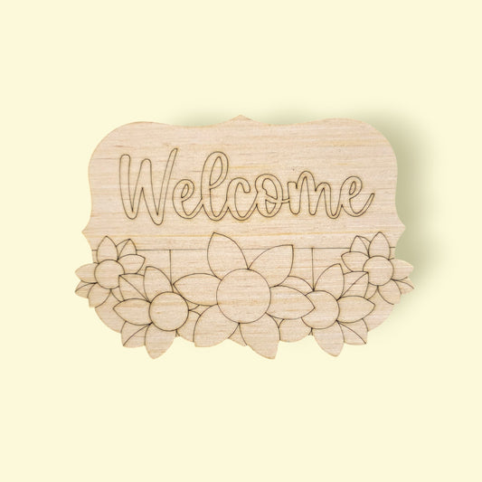 Sunflower Welcome Plaque (PC118)